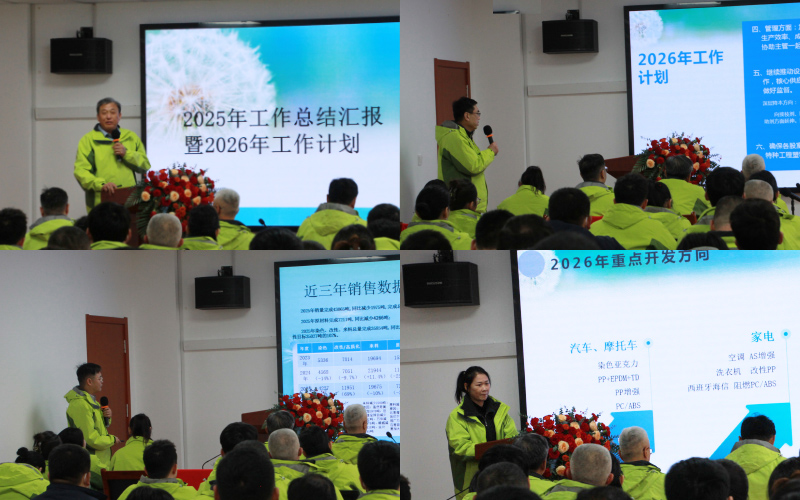 青岛中新华美塑料有限公司年终总结会