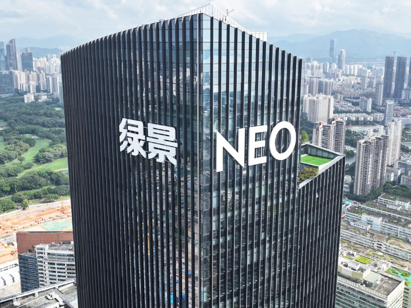 幕墙发光字工程案例