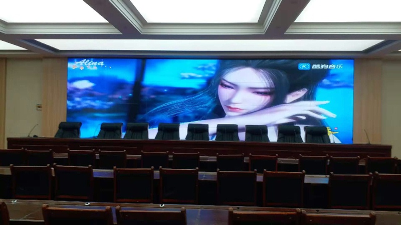 中亿睿55寸液晶拼接屏助力河南县政府六楼会议室打造可视化会议系统
