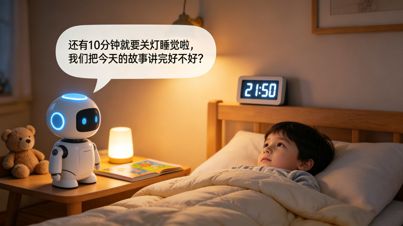 儿童卧室AI玩具讲故事场景 儿童卧室AI玩具讲故事场景