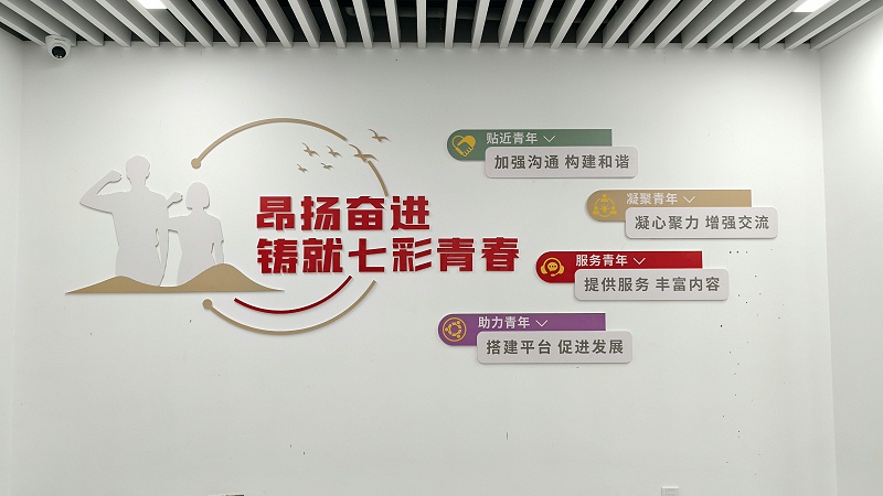 徐海学院文化墙标识制作案例
