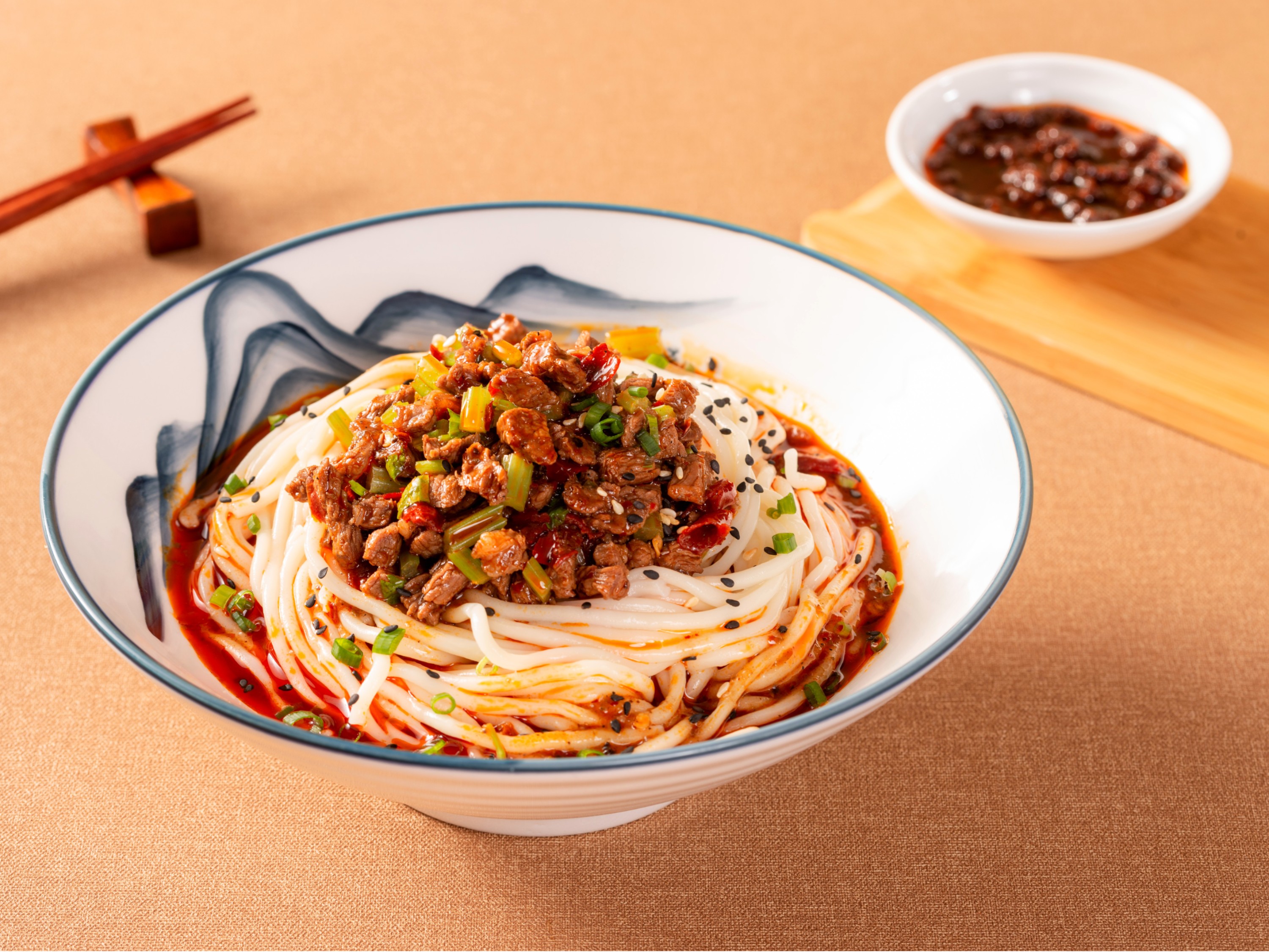 渣渣牛肉盖浇面 渣渣牛肉盖浇面