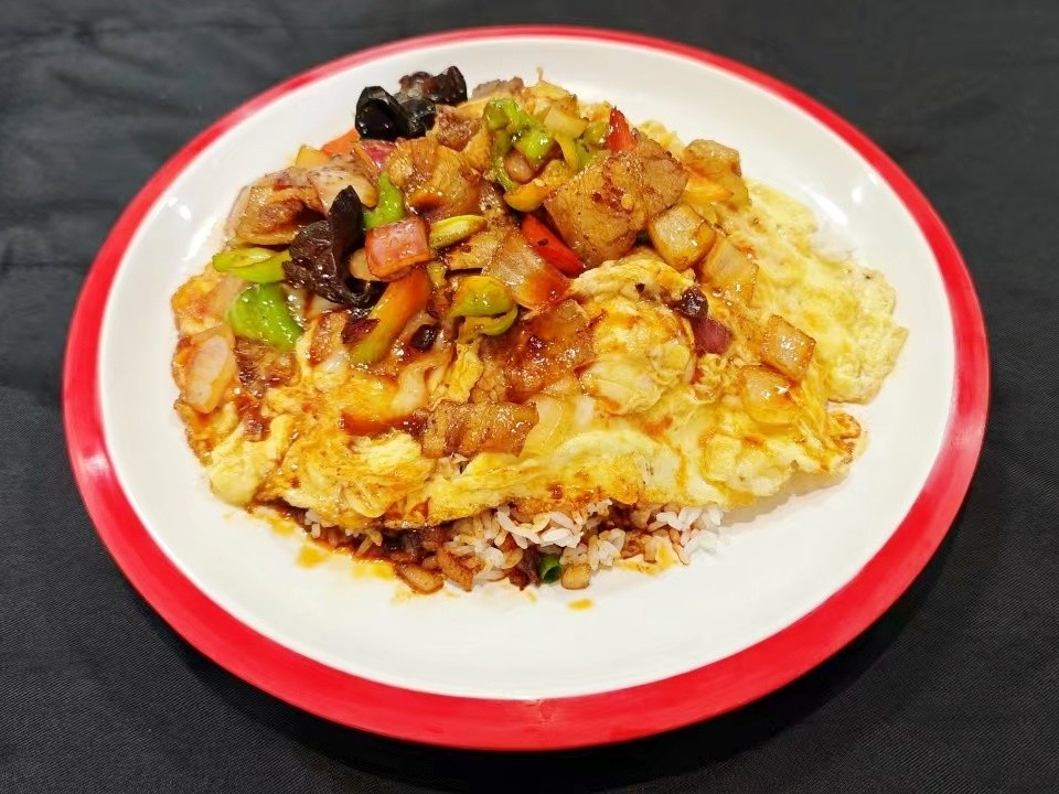 1-农家小炒肉滑蛋饭