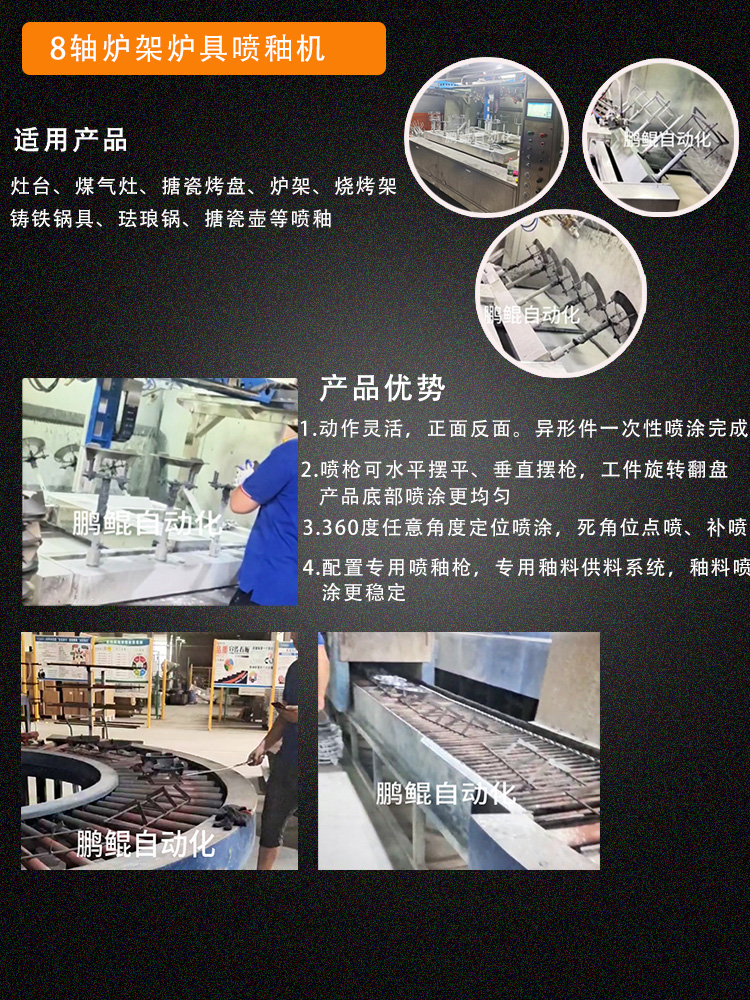 8轴炉架喷漆机