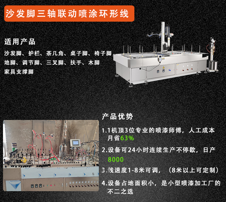 沙发脚定枪环形线详情