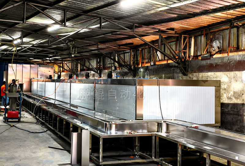 玻璃杯喷涂生产线安装